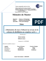 BOUGUETAYA - GP1Z - Diminution de L'ethanol - Colonne Distillation - CD PDF MM 1353