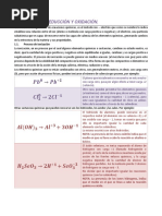 Ionizacion Reduccion Oxidacion