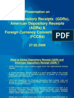 Presentation On ADR GDR and FCCB - 27.02.09