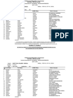 Mathematics April 2011 Room Assignments-NCR