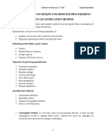 Unit 3 Quantificatin Technique For Medicne Proc