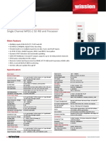 WDH-1500P: Single Channel MPEG-2 SD IRD and Processor