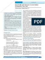 Study of Etiology, Clinical Profile and Outcome of Acute Kidney (AKI) in Medical Intensive Care Unit