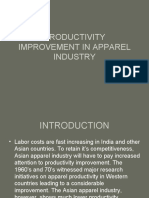 Productivity Improvement in Apparel Industry .PPT Pesentation