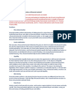 Tutorial 1: 1. What Is The Basic Functions of Financial Markets?