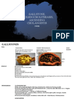 Gallstone, Choledocholithiasis, Ascending Cholangistis