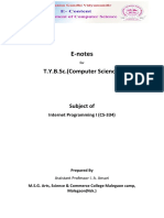 E-Notes: T.Y.B.Sc. (Computer Science)