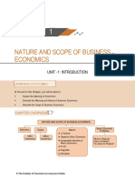 Nature and Scope of Business Economics: Unit - 1: Introduction