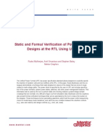 Static and Formal Verification of Power Aware Designs at The RTL Using UPF