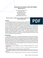 Lateral Load Resistance of Cross-Laminated Timber Shear Walls