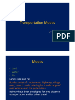 Transportation Modes: DR Rawid