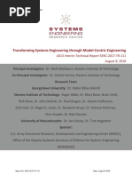 Transforming Systems Engineering Through Model-Centric Engineering