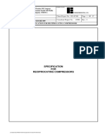 Specification FOR Reciprocating Compressors: National Iranian South Oil-Fields Company (NISOC)