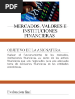 Mercados, Valores e Instituciones Financieras