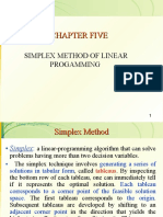 Chapter Five Simplex Method