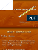 Elements of Effective Communication