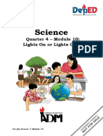 Science: Quarter 4 - Module 10: Lights On or Lights Off?