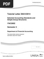 Tutorial Letter 202/2/2014: Selected Accounting Standards and Simple Group Structures