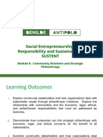 Module 6 Community Relations and Strategic Philanthropy