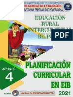 4 - Módulo - Erib - Planificación Curricular en Eib - 2021