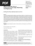 Effects of Impeller Trim On Performance of Two-Stage Self-Priming Centrifugal Pump