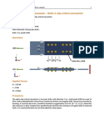 Verification Example - Bolts in Slip-Critical Connection: Geometry