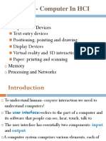 HCI - Chapter 3 - Computer in HCI