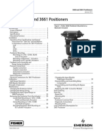 Fisher R 3660 and 3661 Positioners: Instruction Manual