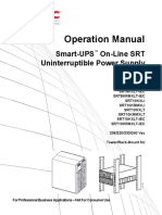 Operation Manual: Smart-UPS On-Line SRT Uninterruptible Power Supply