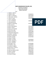 Shariff Kabunsuan College, Inc.: Attendance For Webinar May 29, 2021 Saturday Maed Ay 2020-2021