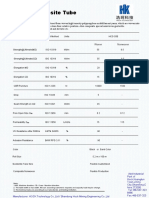 HOCK Composite Tube: Technical Data