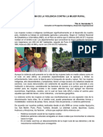 Peru, Violencia Contra La Mujer Rural