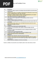 Lesson Observation Form With Ofsted Indicators