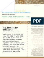 Boletín SSJO DOMINGO XIII TIEMPO ORDINARIO