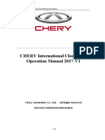 CHERY International Cloud APP Operation Manual 2017 V1