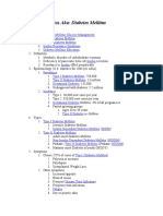 Diabetes Mellitus FP Notebook