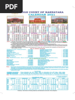 Calendar 2021: High Court of Karnataka