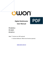 Digital Multimeter User Manual: B35 (T) (+) D35 (T) B41T (+)