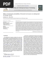 Effects of Anisotropic Permeability of Fractured Rock Masses On Underground Oil Storage Caverns