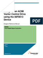 Design of An ACIM Vector Control Drive Using The 56F8013 Device - Freescale