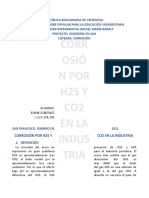 Corrosión Por h2s y Co2 en La Industria