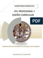 Perfil Diseno Fabricacion de Muebles en Madera Carapari