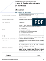 Examen - (AAB02) Cuestionario 1 - Revise El Contenido Sobre Integración Indefinida - 10de10