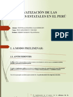 Impacto de Las Privatizaciones en El Perú