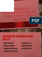 Methods of Teaching Pe