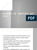 Gratuity Act 1972