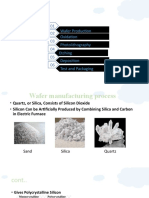 Wafer Production Oxidation Photolithography Etching Deposition Test and Packaging