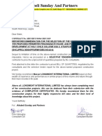 Selective Tender Report Cover Letter Corrected