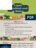 Liquid Ingredients Used in Baking