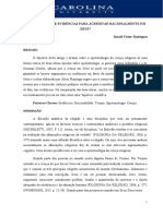 Artigo Apologetica - Necessitamos de Evidencias para Acreditar Racionalmente em Deus